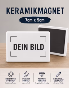 Keramikmagnet personalisiert